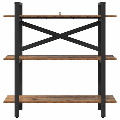 Boekenkast Oud Hout 100 x 33,5 x 102 cm Bewerkt hout