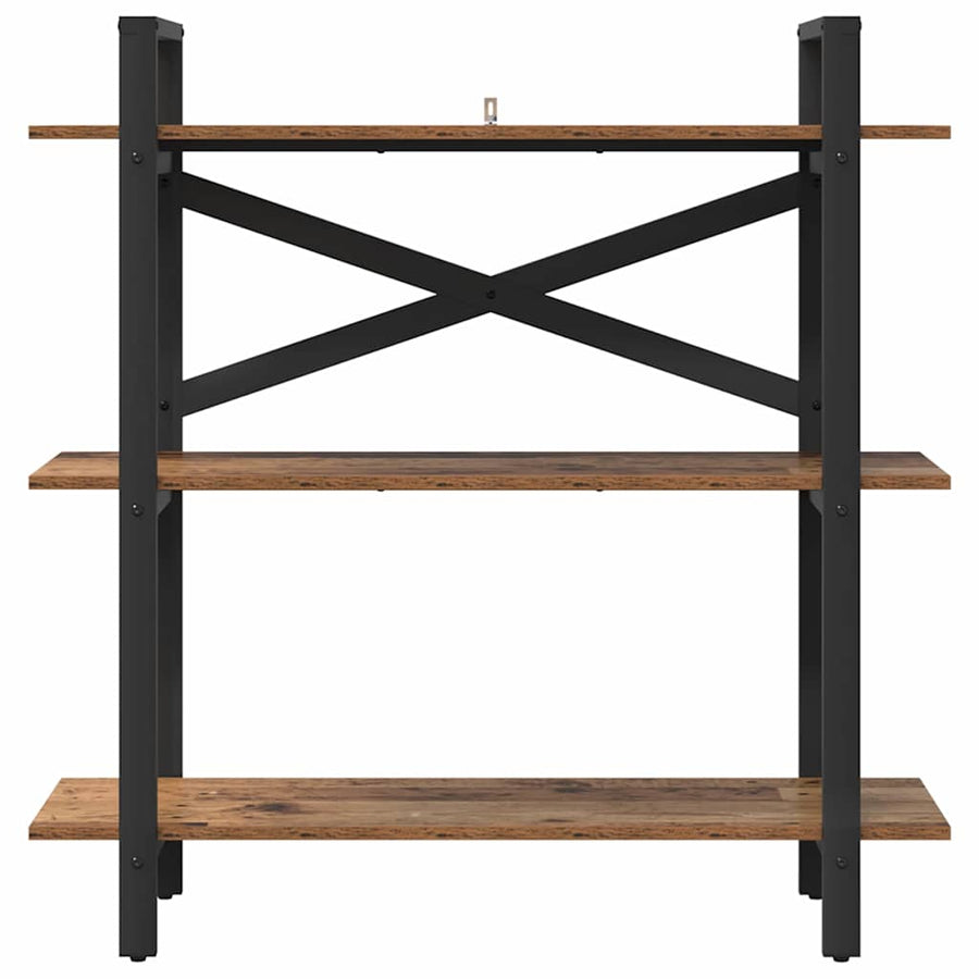 Boekenkast Oud Hout 100 x 33,5 x 102 cm Bewerkt hout
