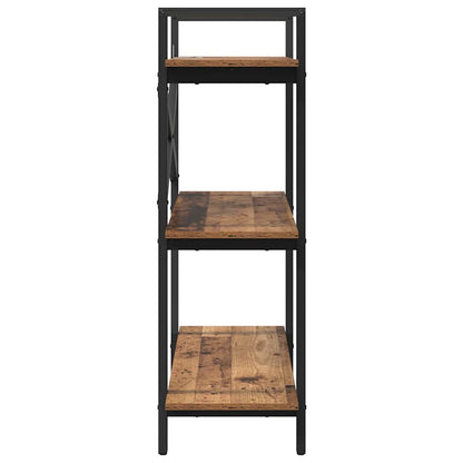 Boekenkast Oud Hout 100 x 33,5 x 102 cm Bewerkt hout