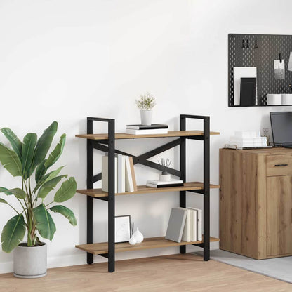 Boekenkast Artisan Eiken 100 x 33,5 x 102 cm Bewerkt hout