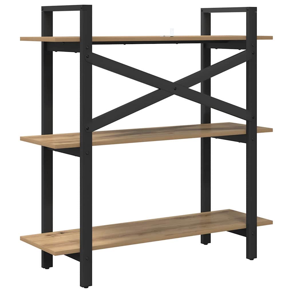 Boekenkast Artisan Eiken 100 x 33,5 x 102 cm Bewerkt hout
