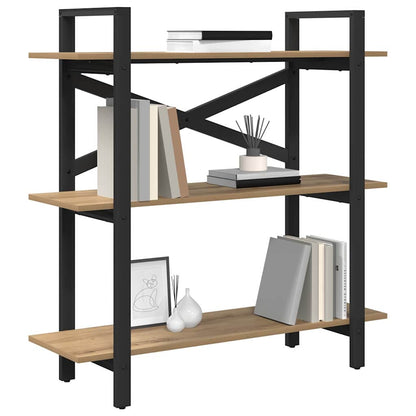 Boekenkast Artisan Eiken 100 x 33,5 x 102 cm Bewerkt hout