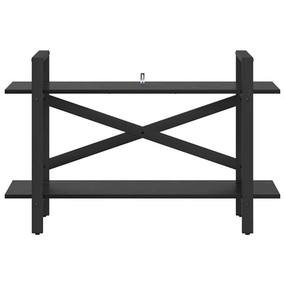 Boekenkast Zwart Eiken 100 x 33,5 x 64 cm Bewerkt hout