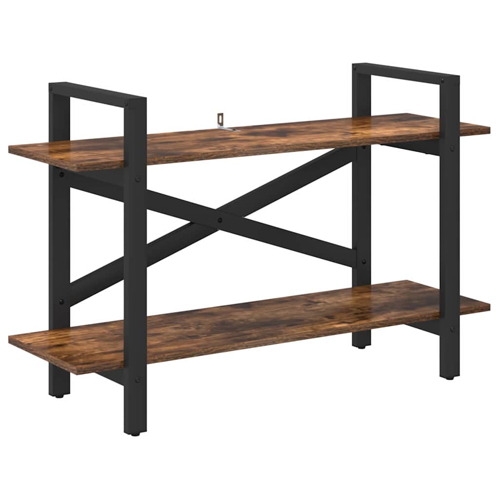 Boekenkast Gerookt eiken 100 x 33,5 x 64 cm Bewerkt hout