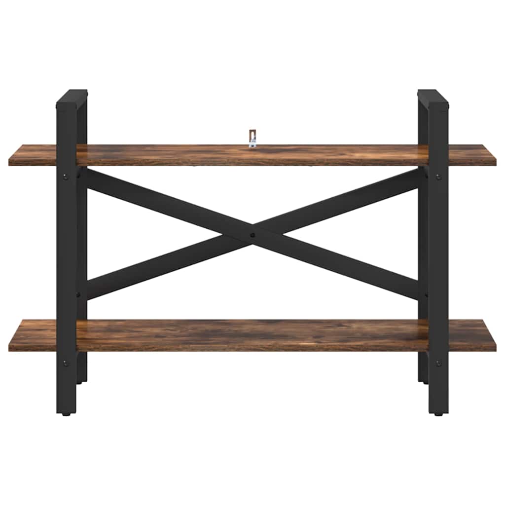 Boekenkast Gerookt eiken 100 x 33,5 x 64 cm Bewerkt hout