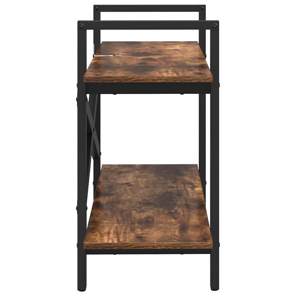 Boekenkast Gerookt eiken 100 x 33,5 x 64 cm Bewerkt hout