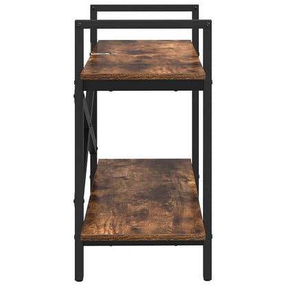 Boekenkast Gerookt eiken 100 x 33,5 x 64 cm Bewerkt hout