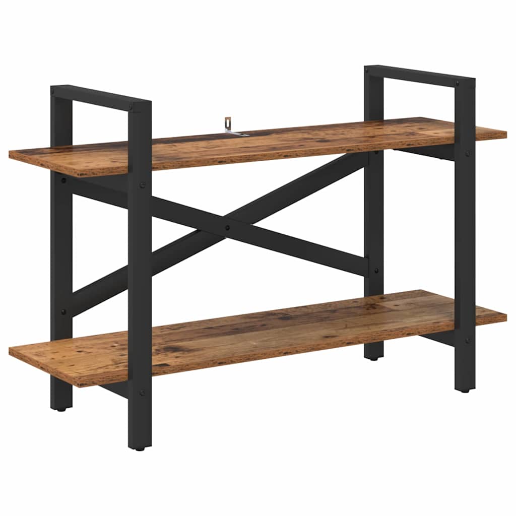 Boekenkast Oud Hout 100 x 33,5 x 64 cm Bewerkt hout