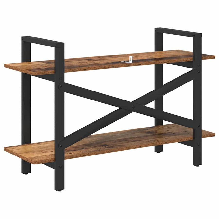 Boekenkast Oud Hout 100 x 33,5 x 64 cm Bewerkt hout