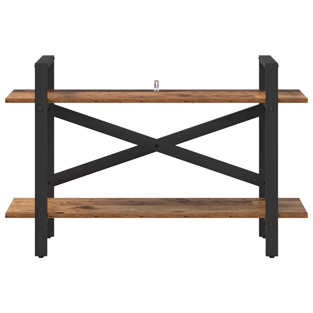 Boekenkast Oud Hout 100 x 33,5 x 64 cm Bewerkt hout