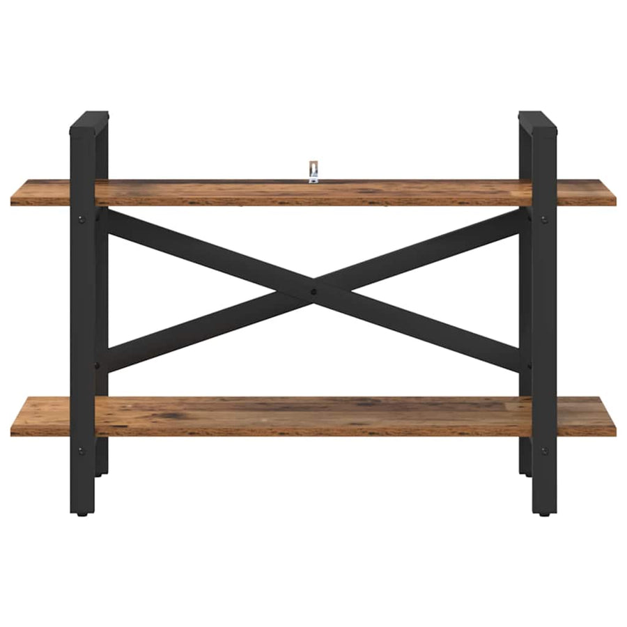 Boekenkast Oud Hout 100 x 33,5 x 64 cm Bewerkt hout