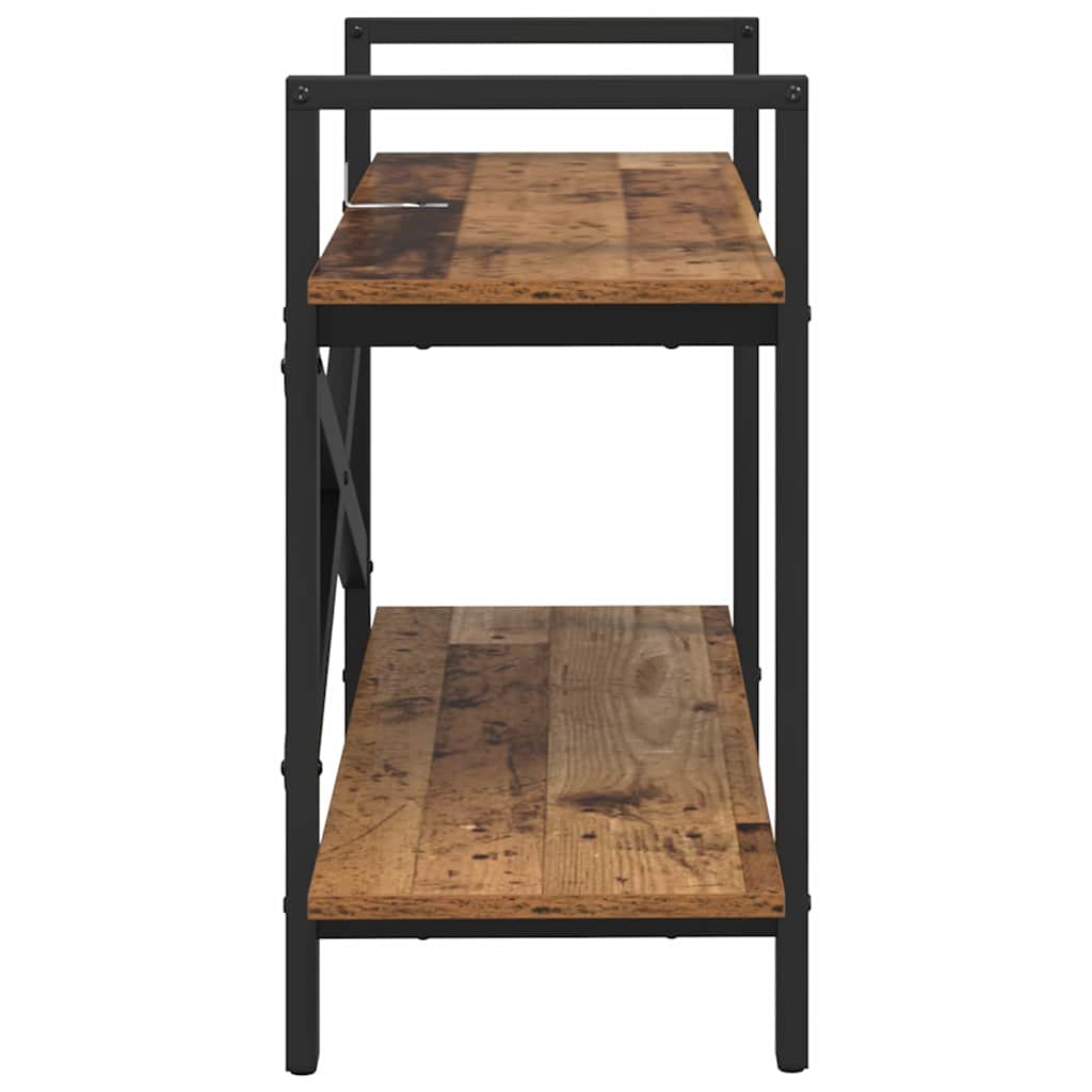 Boekenkast Oud Hout 100 x 33,5 x 64 cm Bewerkt hout