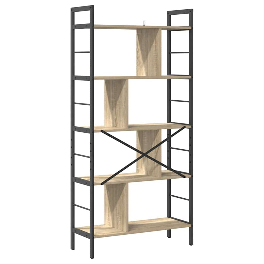 Boekenkast Sonoma Eiken 75 x 30 x 156 cm Bewerkt hout