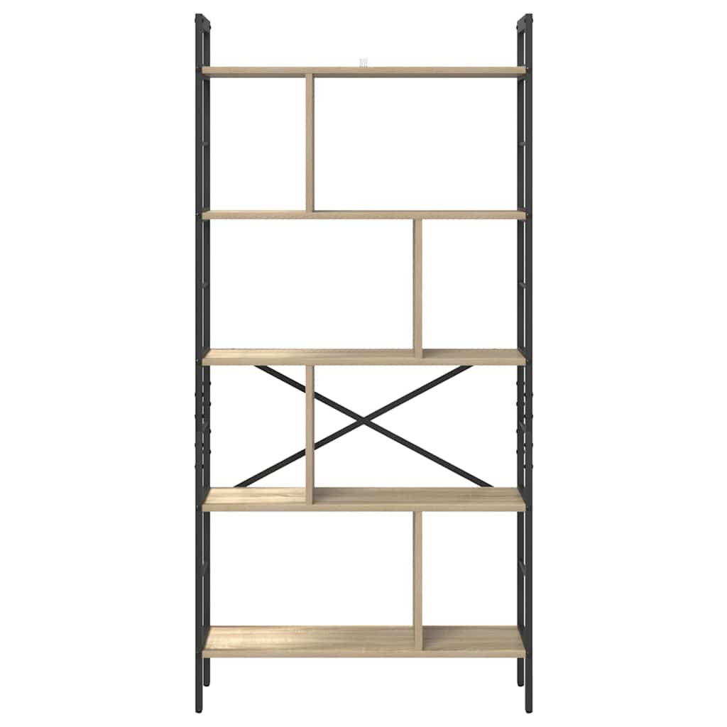 Boekenkast Sonoma Eiken 75 x 30 x 156 cm Bewerkt hout