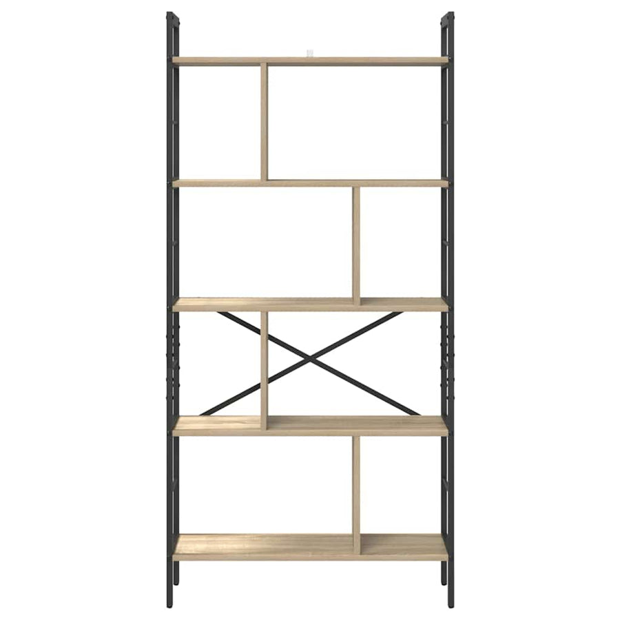 Boekenkast Sonoma Eiken 75 x 30 x 156 cm Bewerkt hout