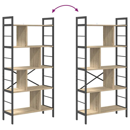 Boekenkast Sonoma Eiken 75 x 30 x 156 cm Bewerkt hout