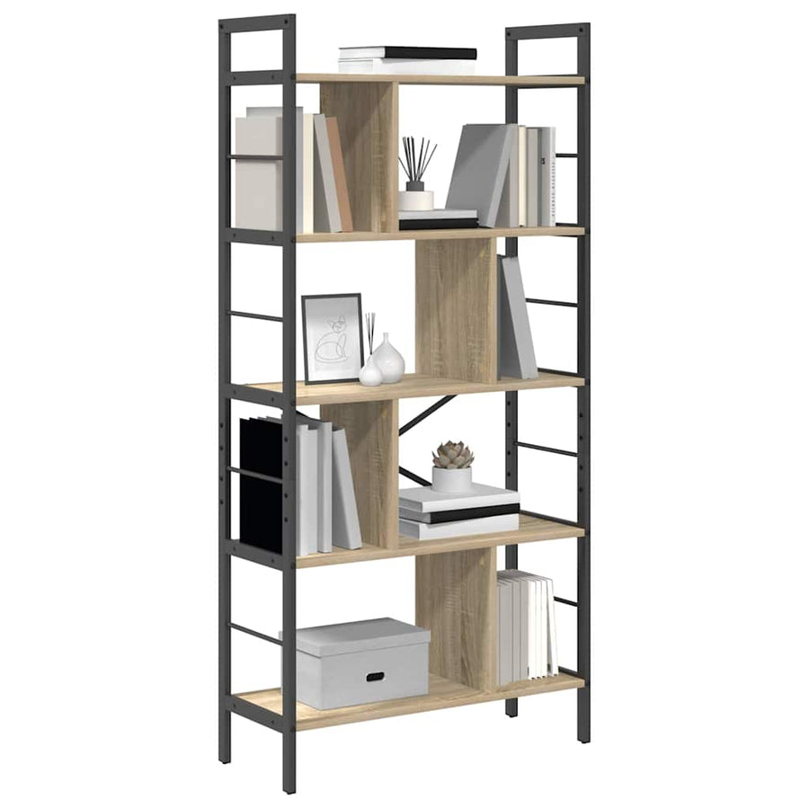 Boekenkast Sonoma Eiken 75 x 30 x 156 cm Bewerkt hout