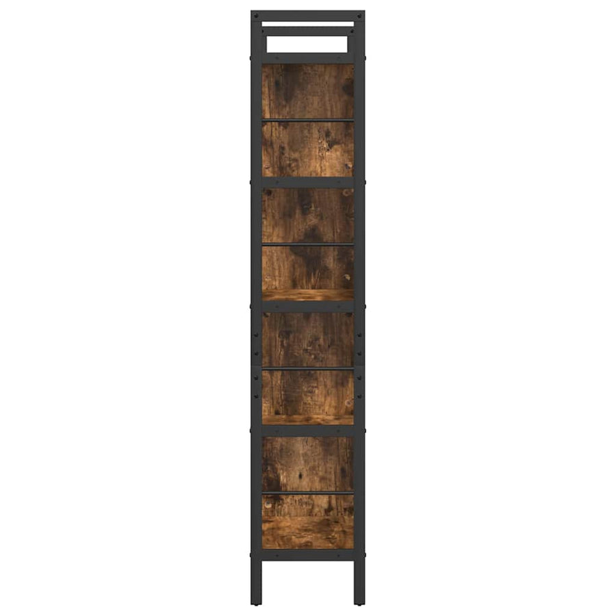 Boekenkast Gerookt eiken 75 x 30 x 156 cm Bewerkt hout