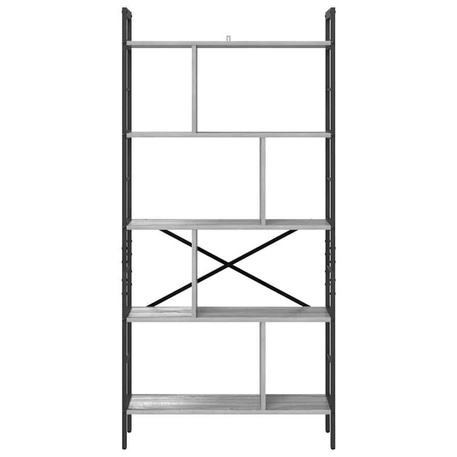 Boekenkast Grijs Sonoma 75 x 30 x 156 cm Bewerkt hout