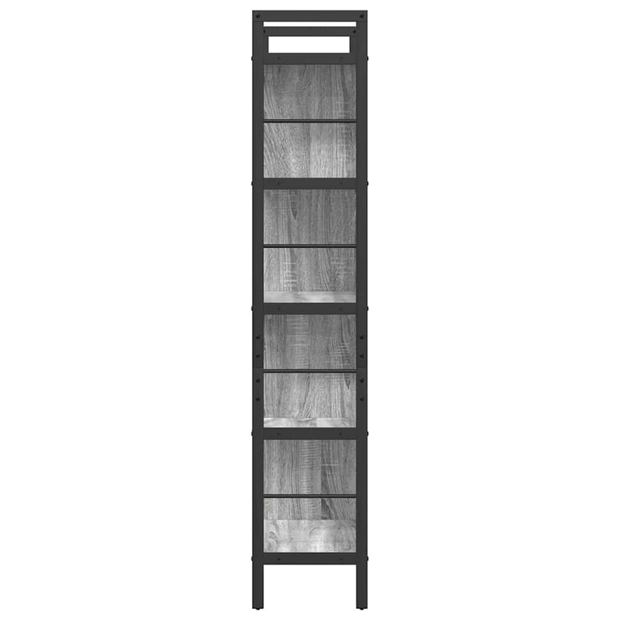 Boekenkast Grijs Sonoma 75 x 30 x 156 cm Bewerkt hout