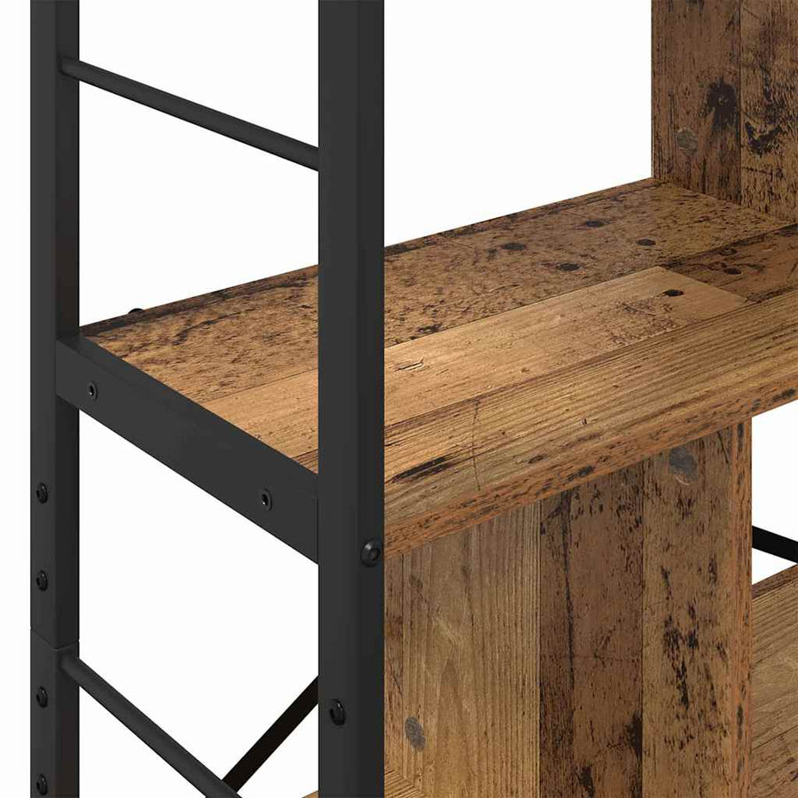 Boekenkast Oud Hout 75 x 30 x 156 cm Bewerkt hout