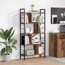 Boekenkast Oud Hout 75 x 30 x 156 cm Bewerkt hout