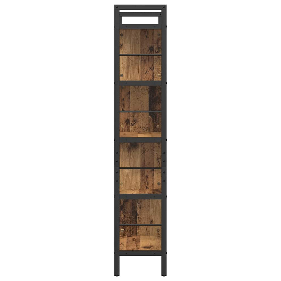 Boekenkast Oud Hout 75 x 30 x 156 cm Bewerkt hout