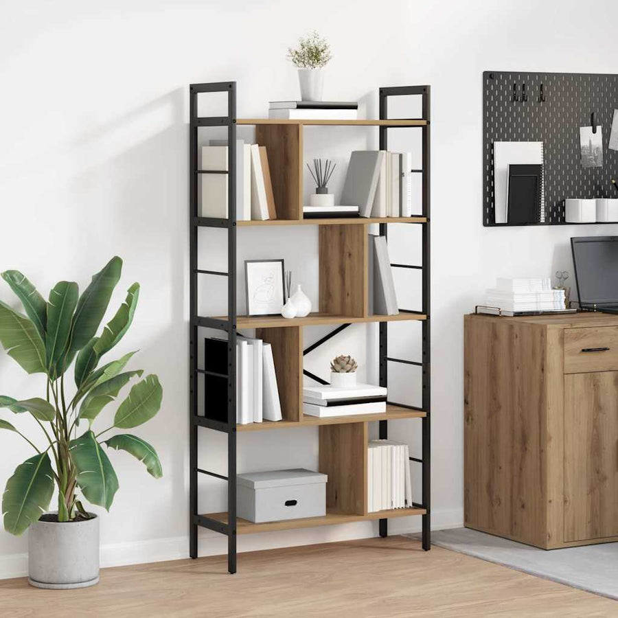 Boekenkast Artisan Eiken 75 x 30 x 156 cm Bewerkt hout