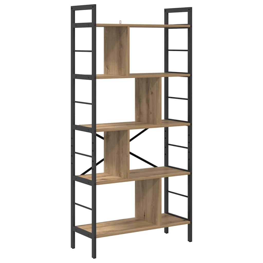 Boekenkast Artisan Eiken 75 x 30 x 156 cm Bewerkt hout