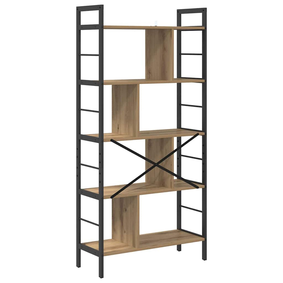 Boekenkast Artisan Eiken 75 x 30 x 156 cm Bewerkt hout