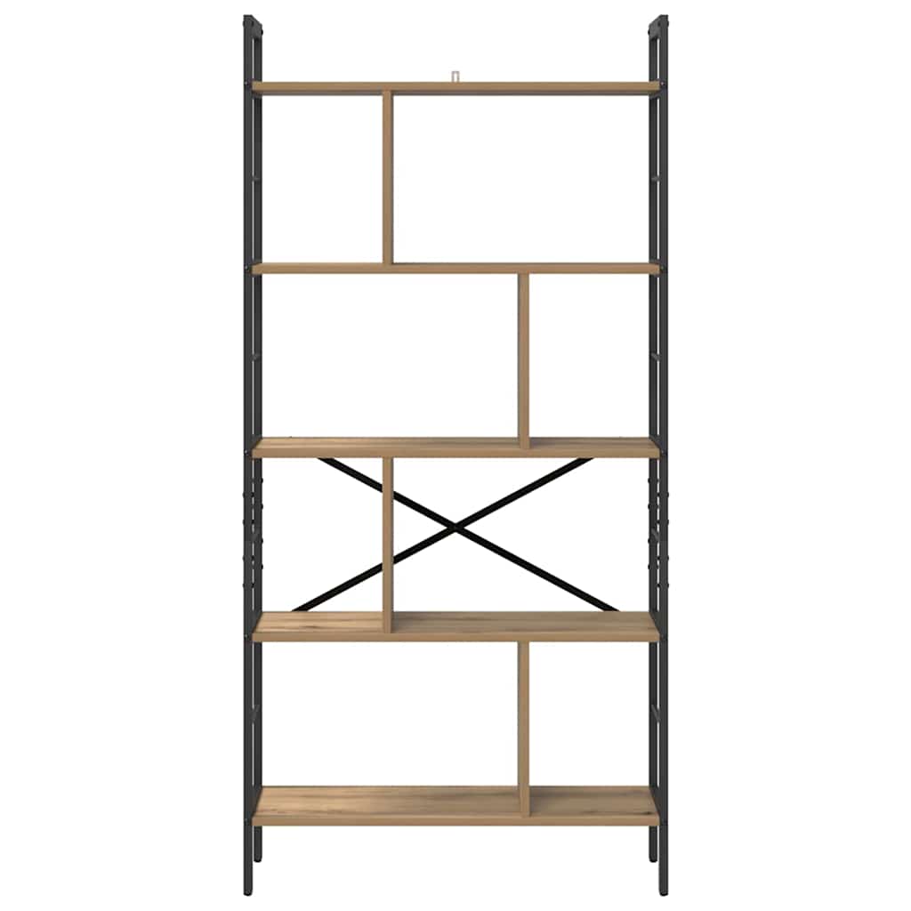 Boekenkast Artisan Eiken 75 x 30 x 156 cm Bewerkt hout