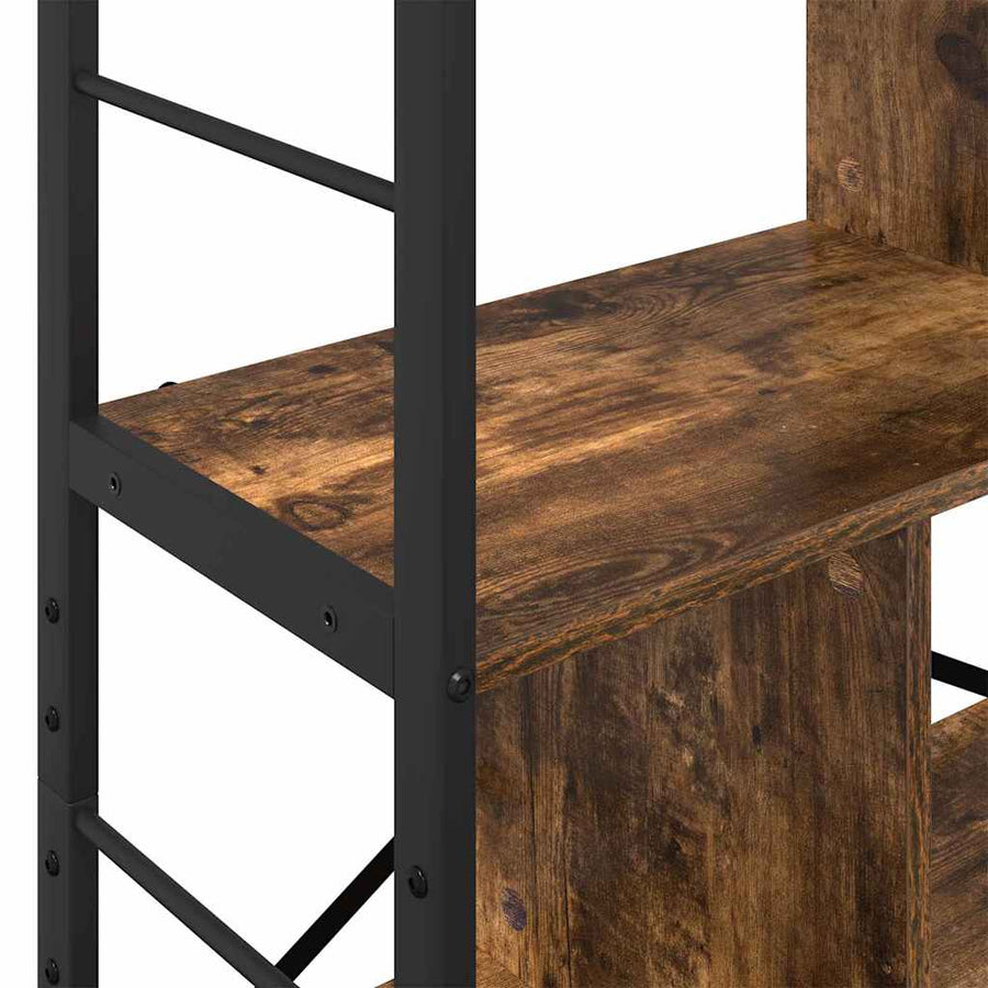 Boekenkast Gerookt eiken 75 x 30 x 123,5 cm Bewerkt hout