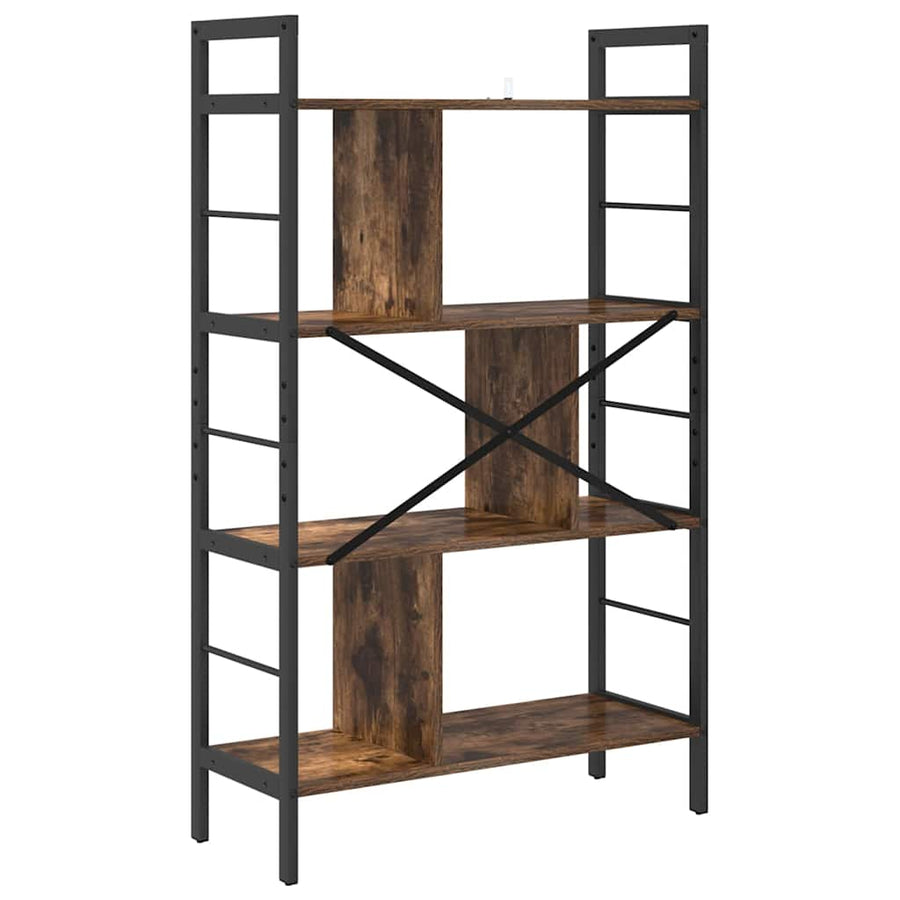 Boekenkast Gerookt eiken 75 x 30 x 123,5 cm Bewerkt hout
