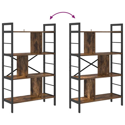 Boekenkast Gerookt eiken 75 x 30 x 123,5 cm Bewerkt hout