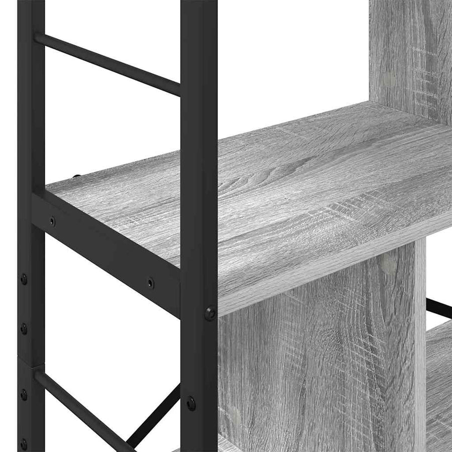 Boekenkast Grijs Sonoma 75 x 30 x 123,5 cm Bewerkt hout