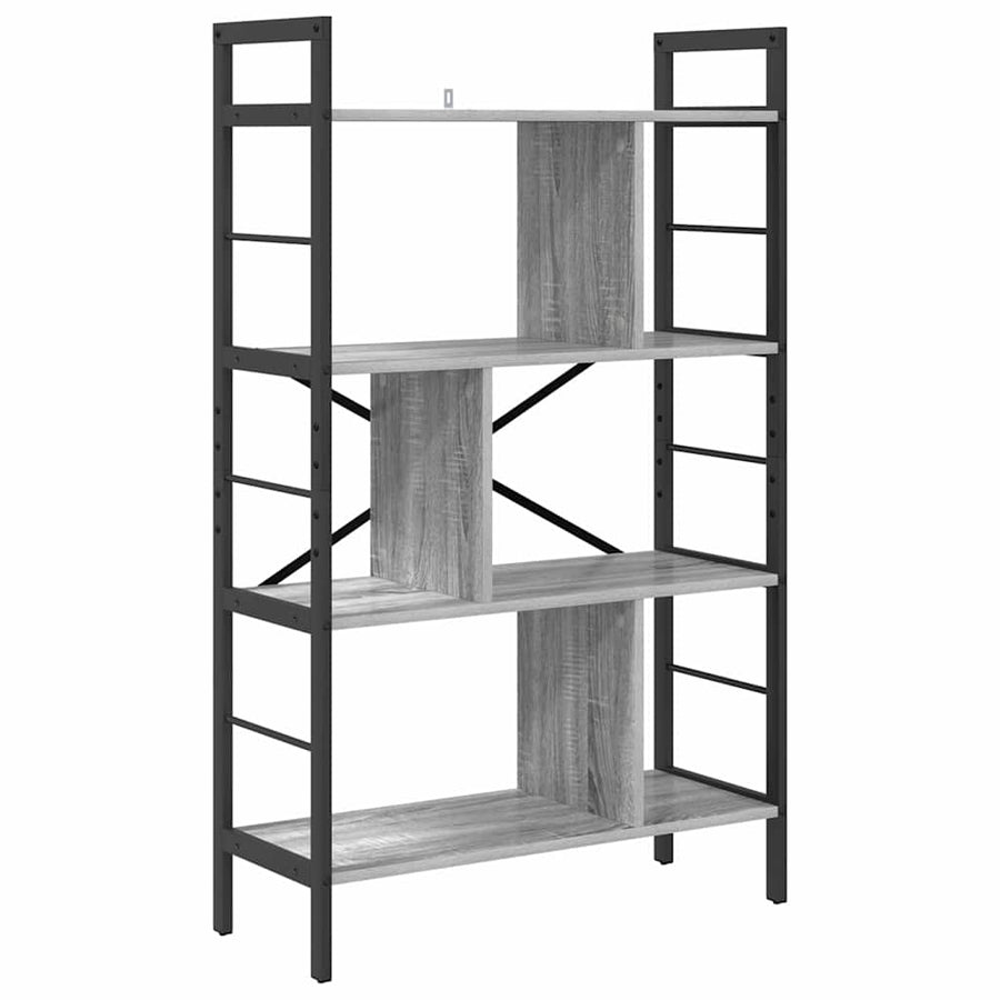 Boekenkast Grijs Sonoma 75 x 30 x 123,5 cm Bewerkt hout