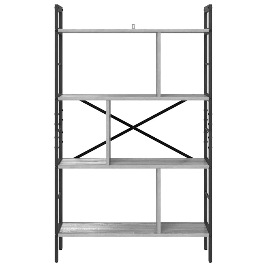 Boekenkast Grijs Sonoma 75 x 30 x 123,5 cm Bewerkt hout