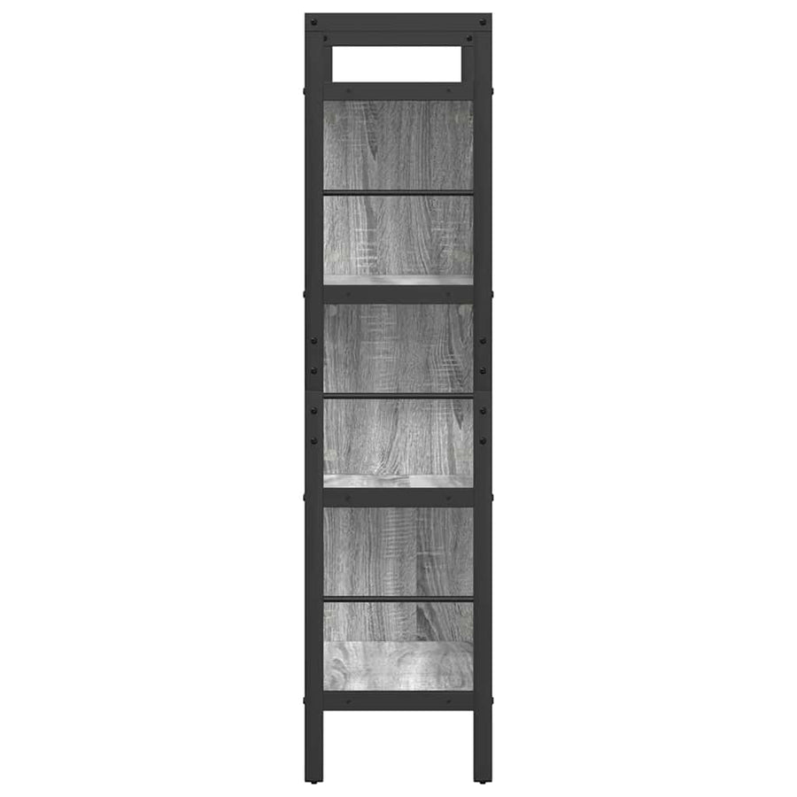 Boekenkast Grijs Sonoma 75 x 30 x 123,5 cm Bewerkt hout