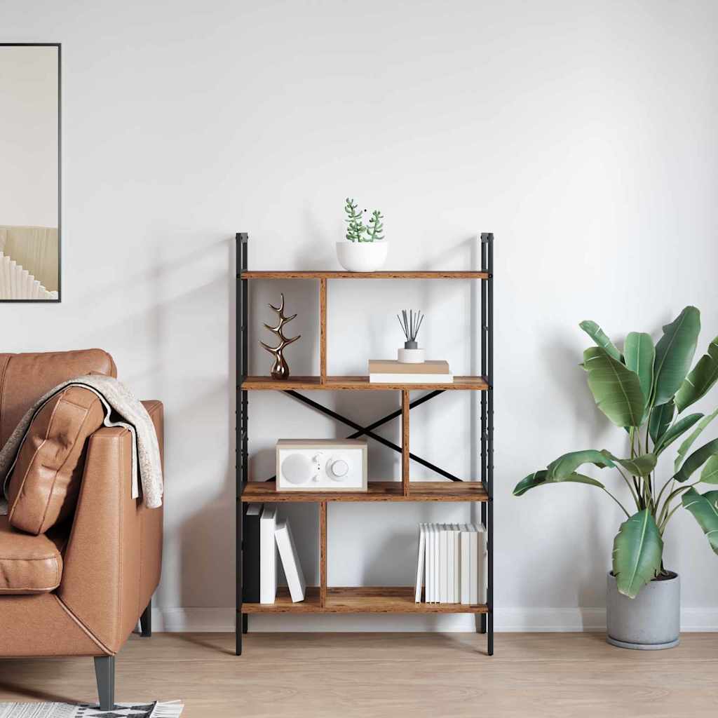 Boekenkast Oud Hout 75 x 30 x 123,5 cm Bewerkt hout