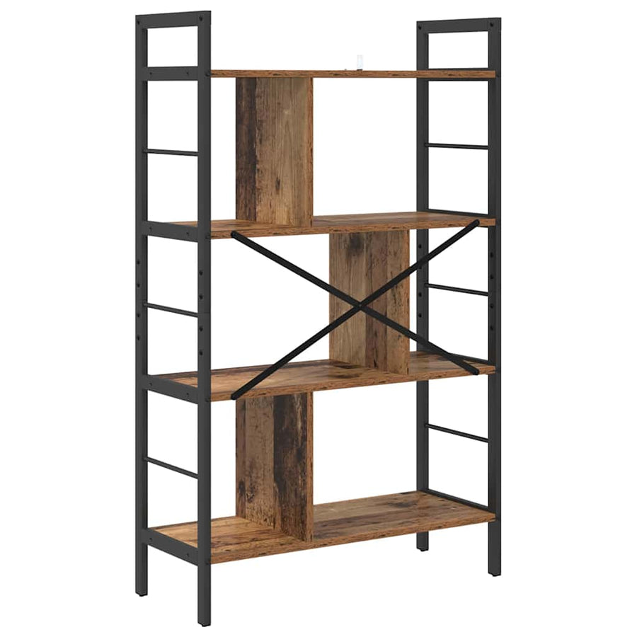 Boekenkast Oud Hout 75 x 30 x 123,5 cm Bewerkt hout