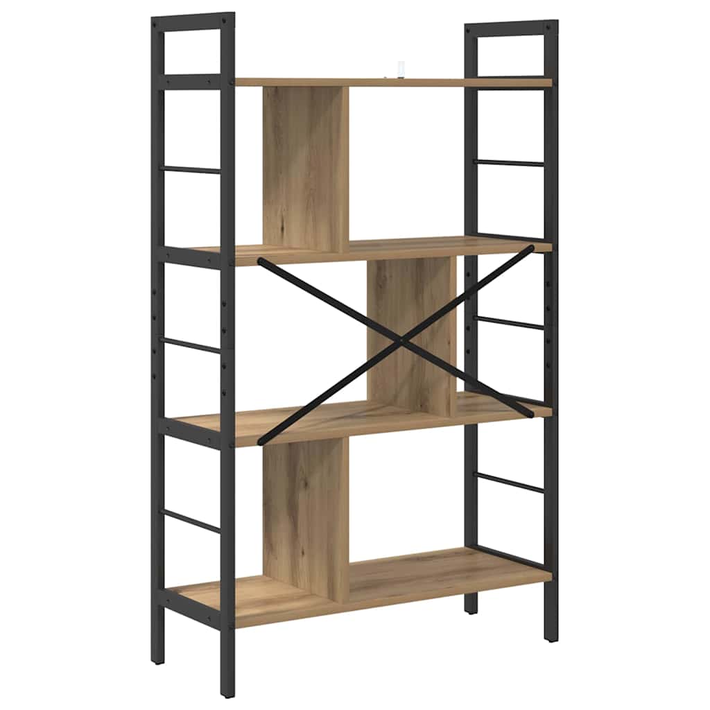 Boekenkast Artisan Eiken 75 x 30 x 123,5 cm Bewerkt hout