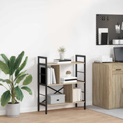 Boekenkast 75x30x91 cm Sonoma eiken bewerkt hout