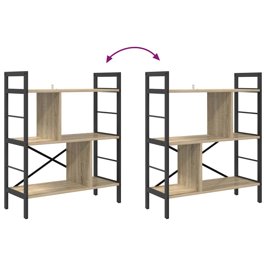 Boekenkast Sonoma Eiken 75 x 30 x 91 cm Bewerkt hout