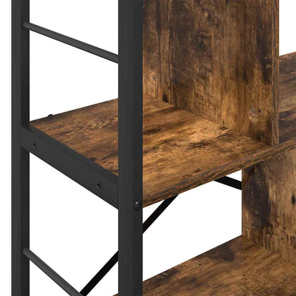 Boekenkast Gerookt eiken 75 x 30 x 91 cm Bewerkt hout