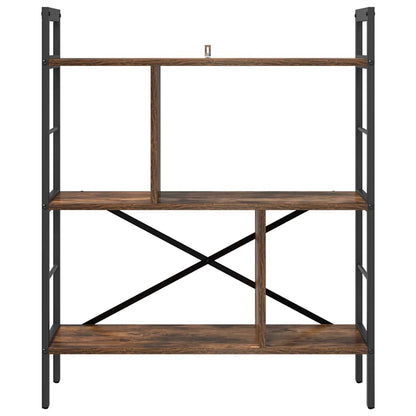 Boekenkast Gerookt eiken 75 x 30 x 91 cm Bewerkt hout