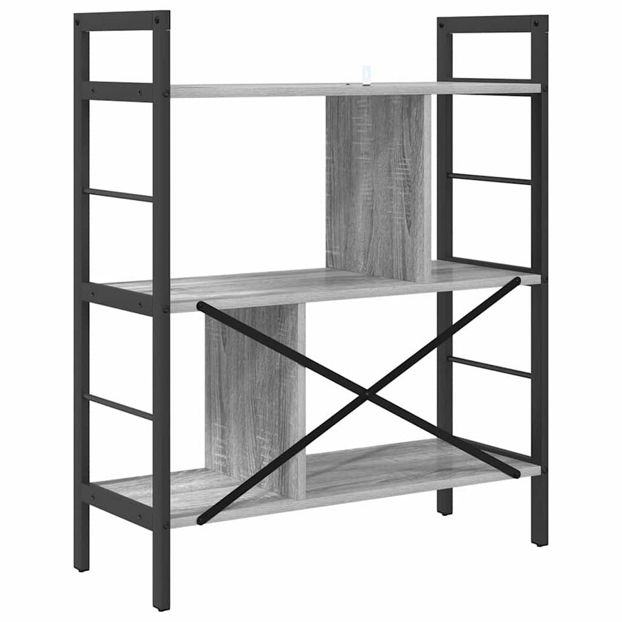 Boekenkast Grijs Sonoma 75 x 30 x 91 cm Bewerkt hout