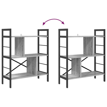 Boekenkast Grijs Sonoma 75 x 30 x 91 cm Bewerkt hout