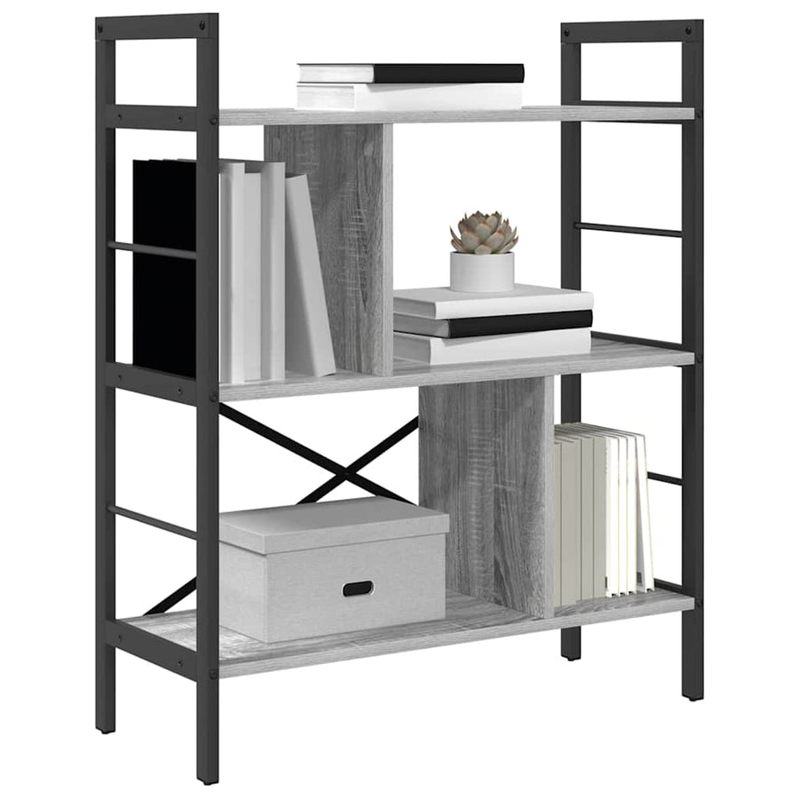Boekenkast Grijs Sonoma 75 x 30 x 91 cm Bewerkt hout