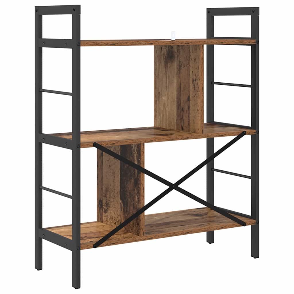 Boekenkast Oud Hout 75 x 30 x 91 cm Bewerkt hout