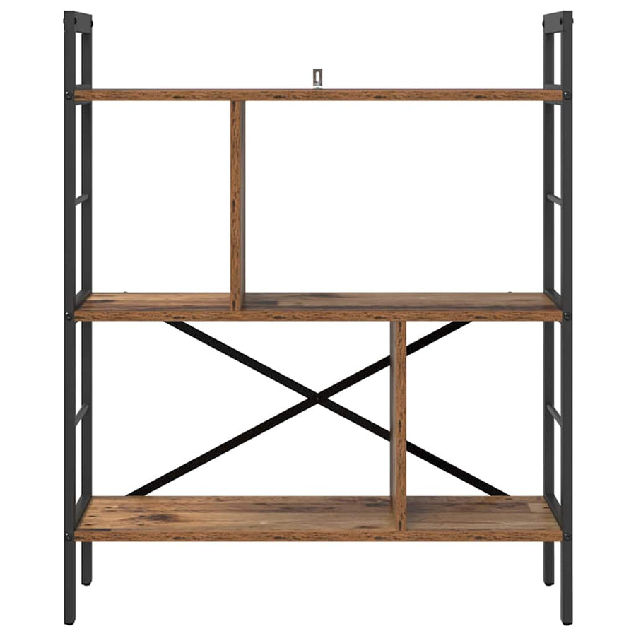 Boekenkast Oud Hout 75 x 30 x 91 cm Bewerkt hout